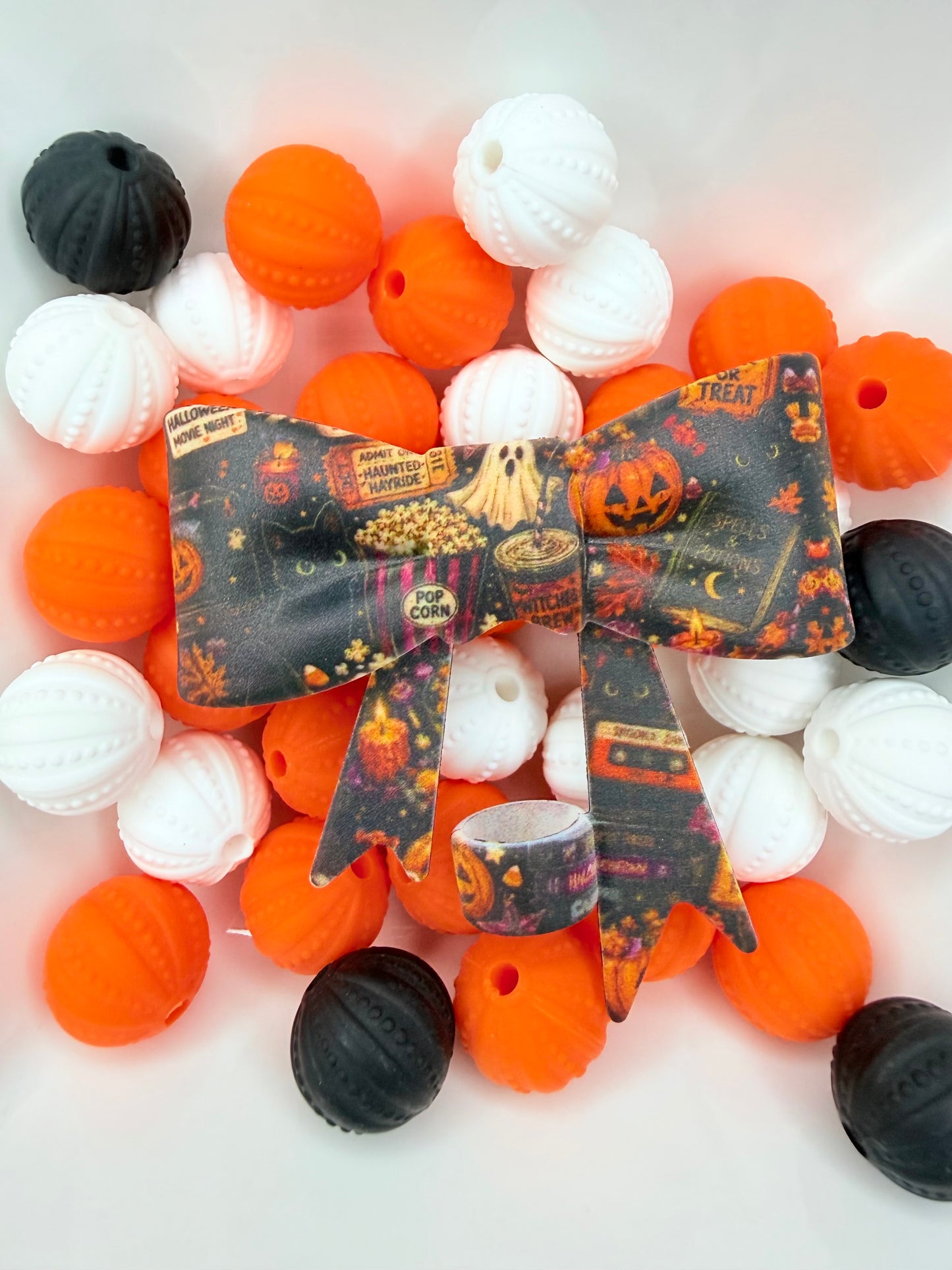 90s Halloween strawtopper bow •Exclusive•