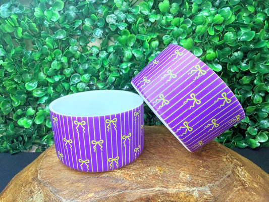 Pinstripe Witches brew & bow tumbler boot •Exclusive•