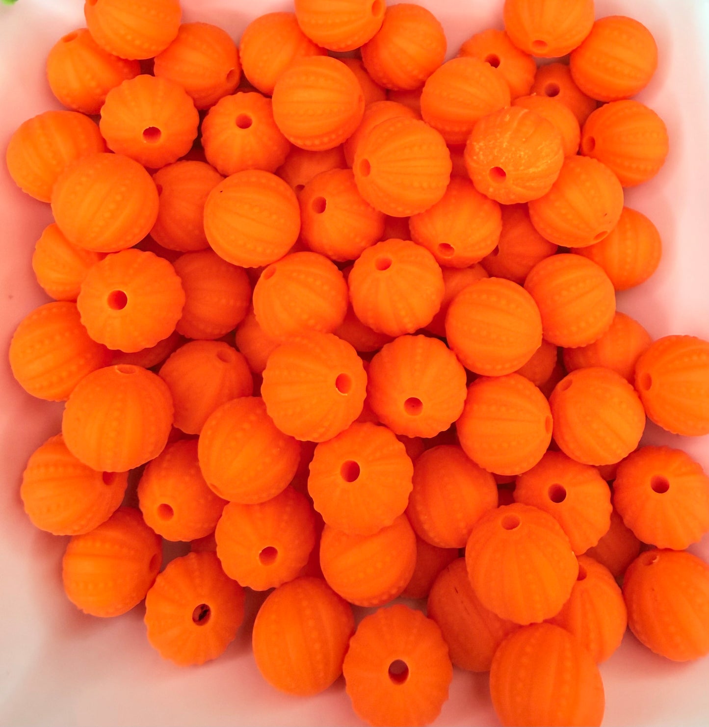 15mm Embossed silicone beads •Exclusive•