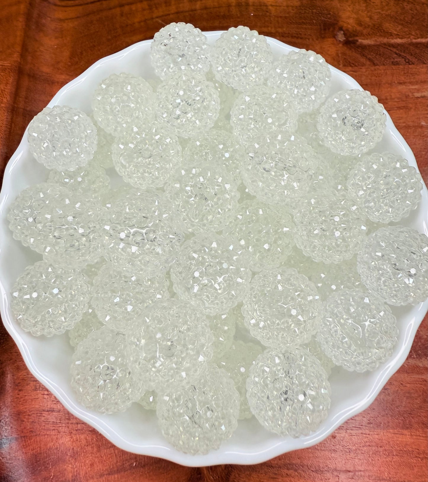 20mm Jelly Crystal clear acrylic beads