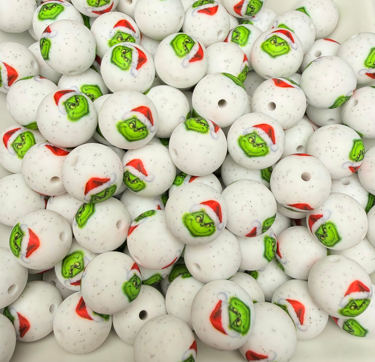 15mm Whoville mean one printed beads (pack of 5) •Exclusive•