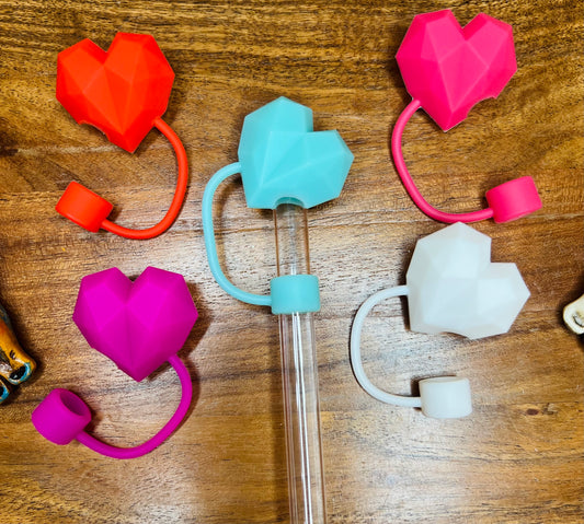 Heart strawtoppers