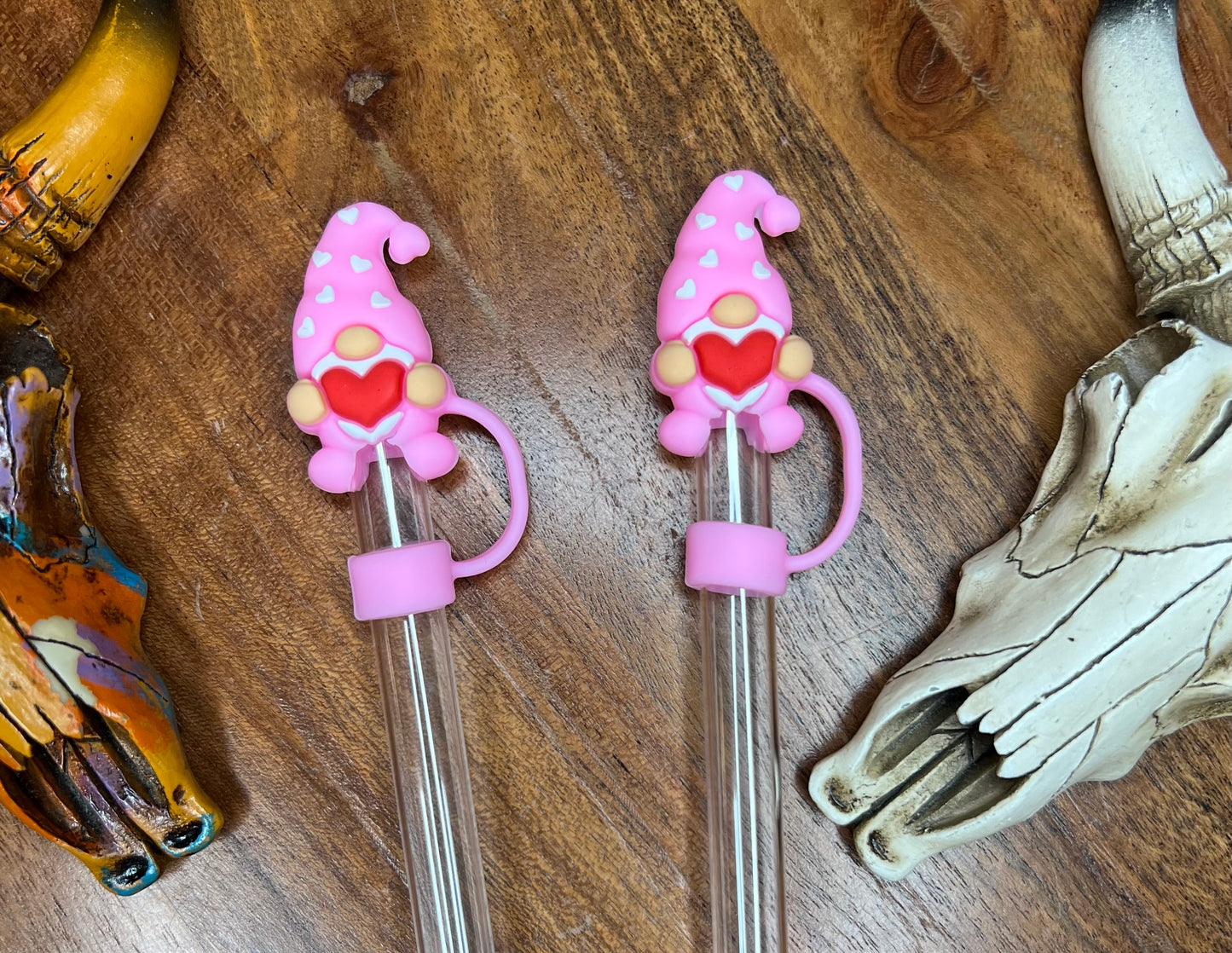 Valentine’s Day Gnome Strawtoppers (2 colors)