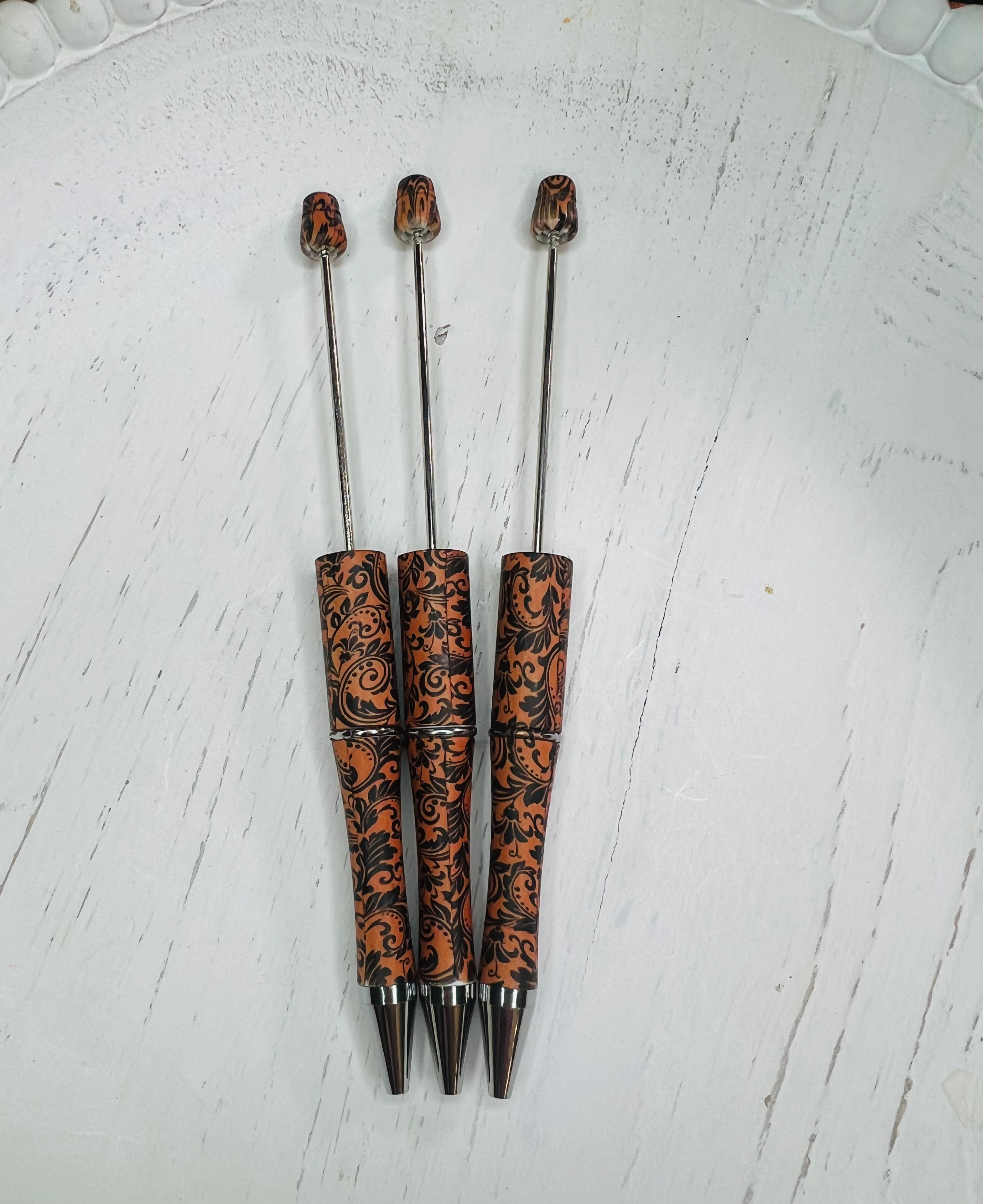 Rust & Black tooled pen (CUSTOM) – Fire and Hyde Bead Supply