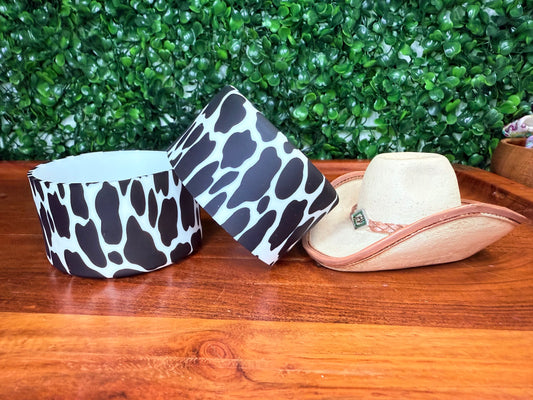 Cow print tumbler boot