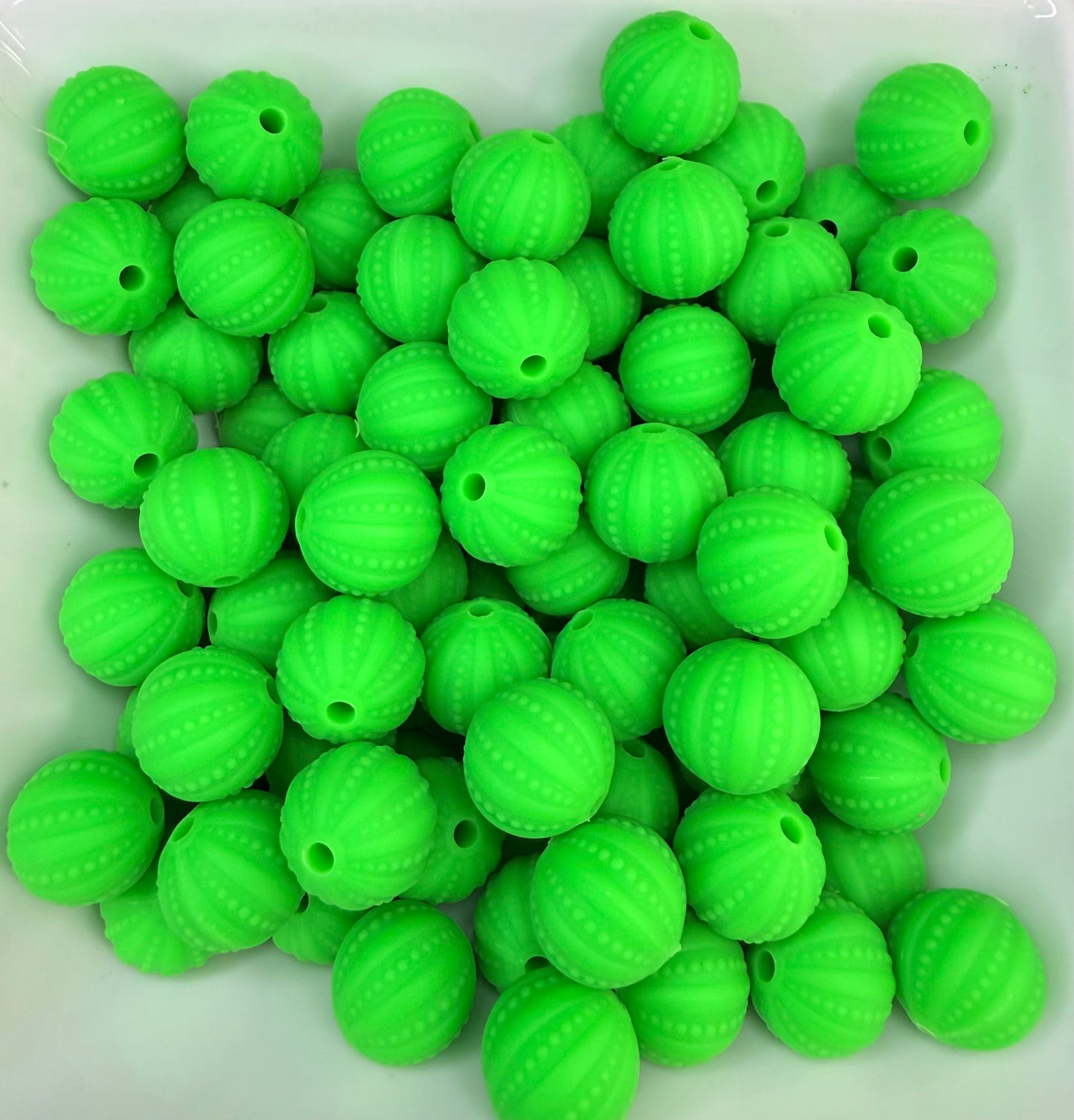 15mm Embossed silicone beads •Exclusive•