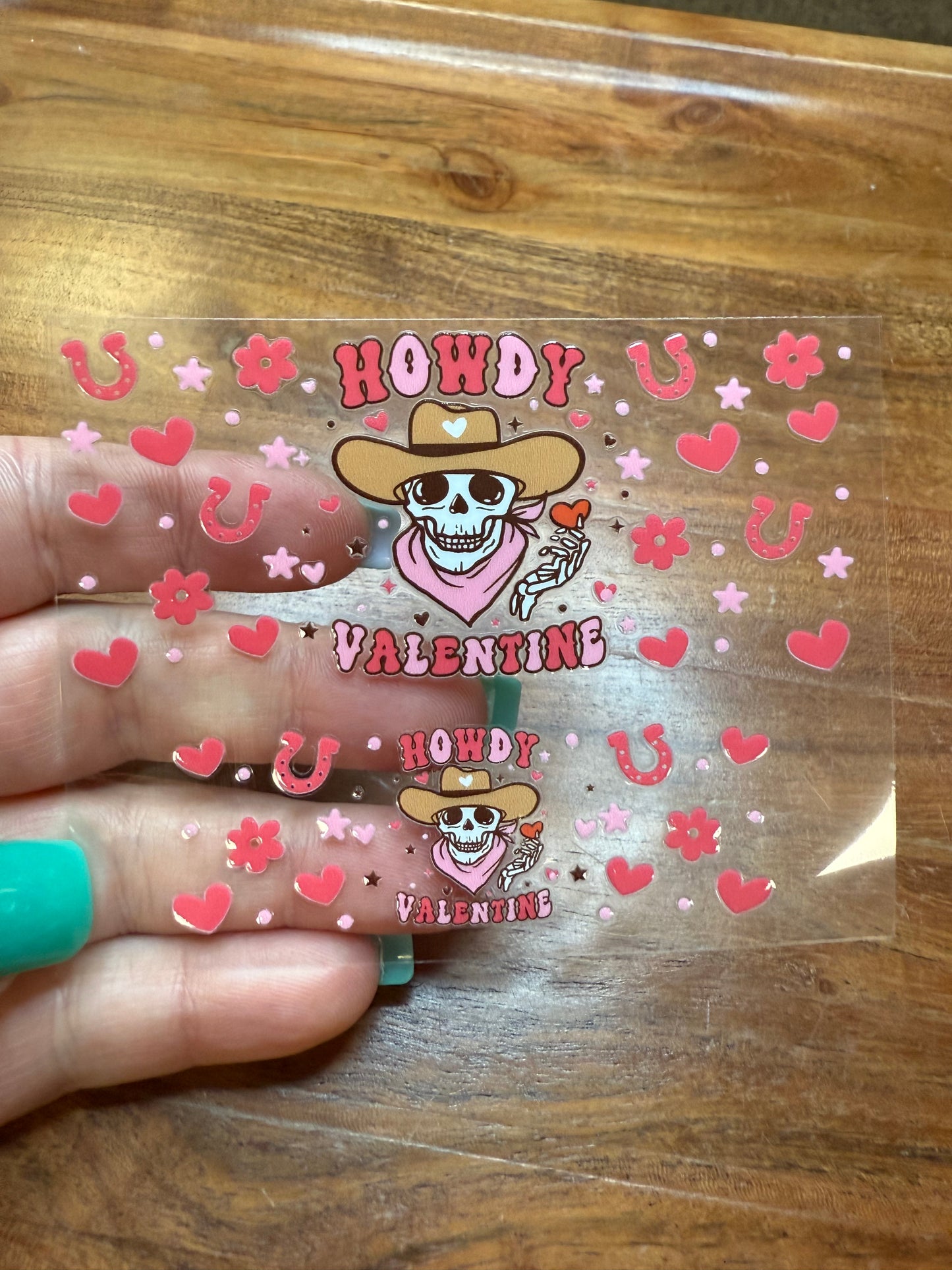 Uv DTF Valentines mini tumbler wraps (3 styles)