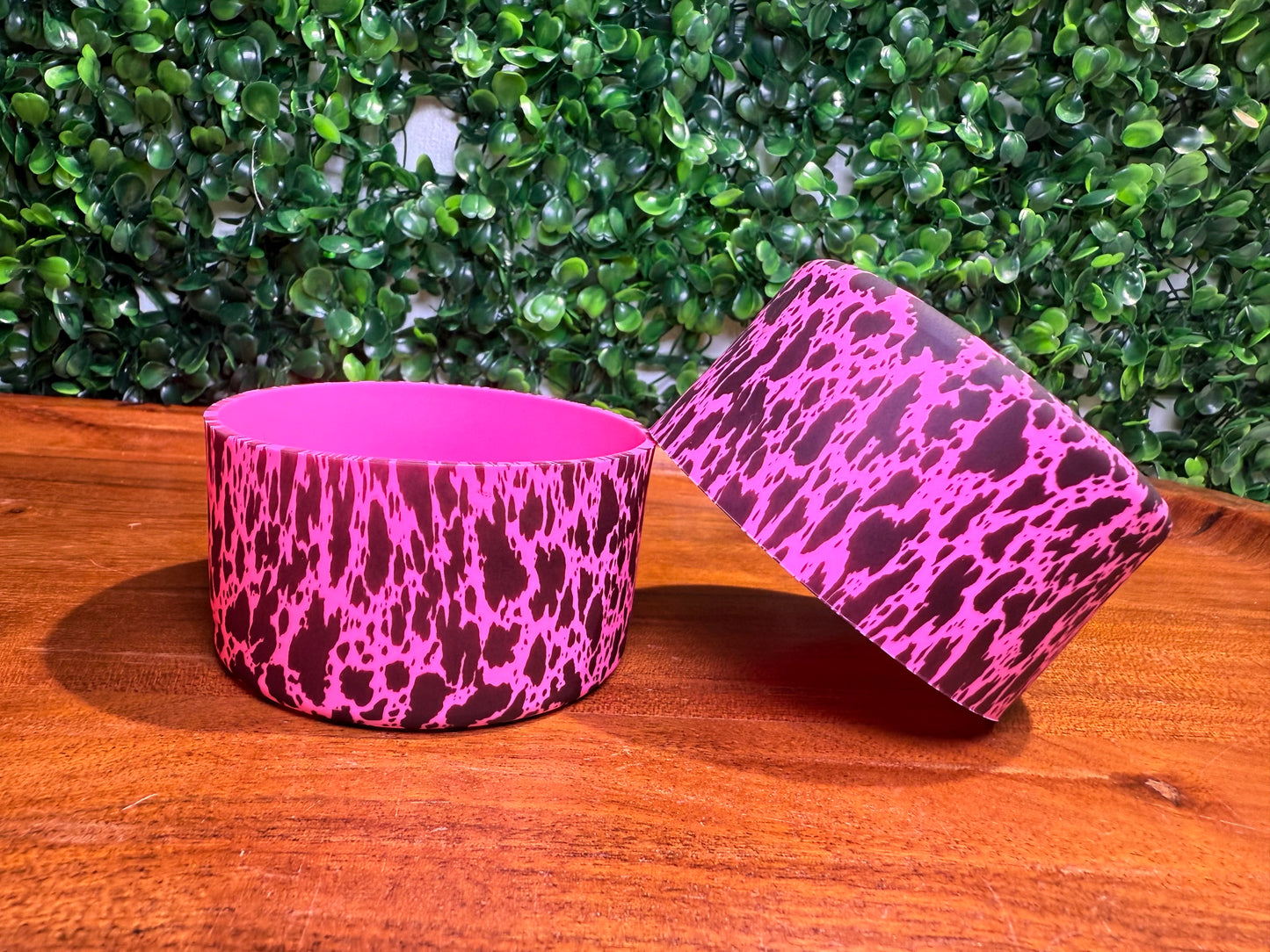 Simply pink cowhide tumbler boot