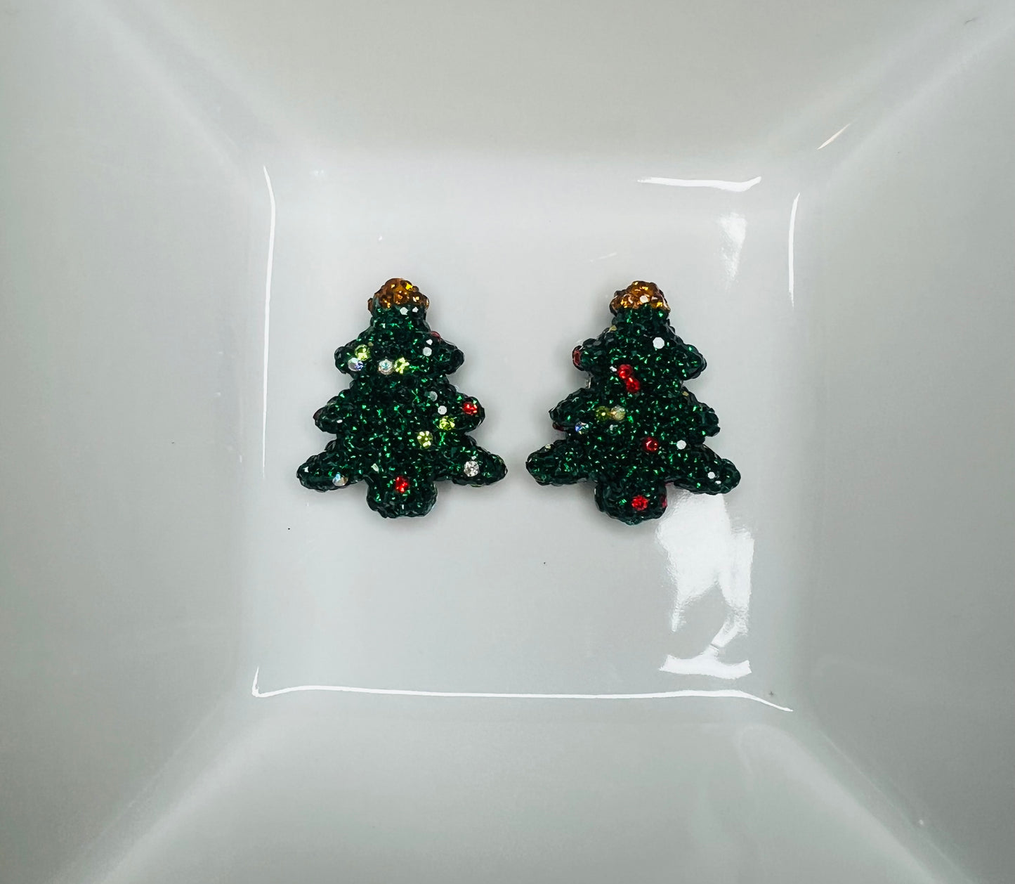 Acrylic Rhinestone Christmas tree Focal