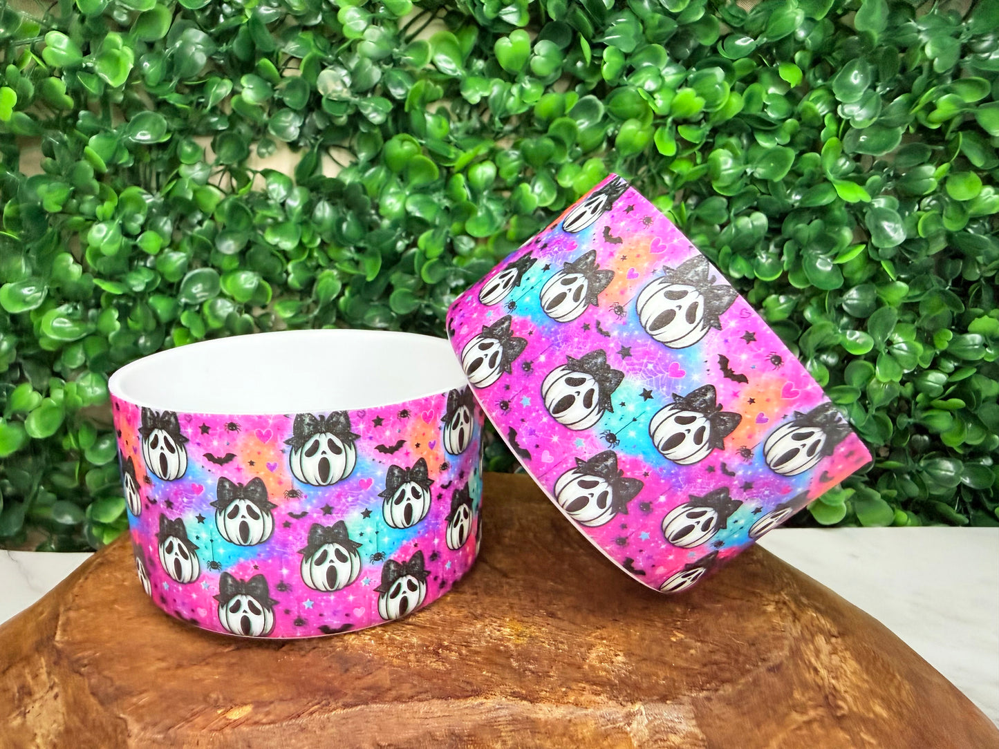 Ghostie Pumpkin Sparkle tumbler boot •Exclusive•