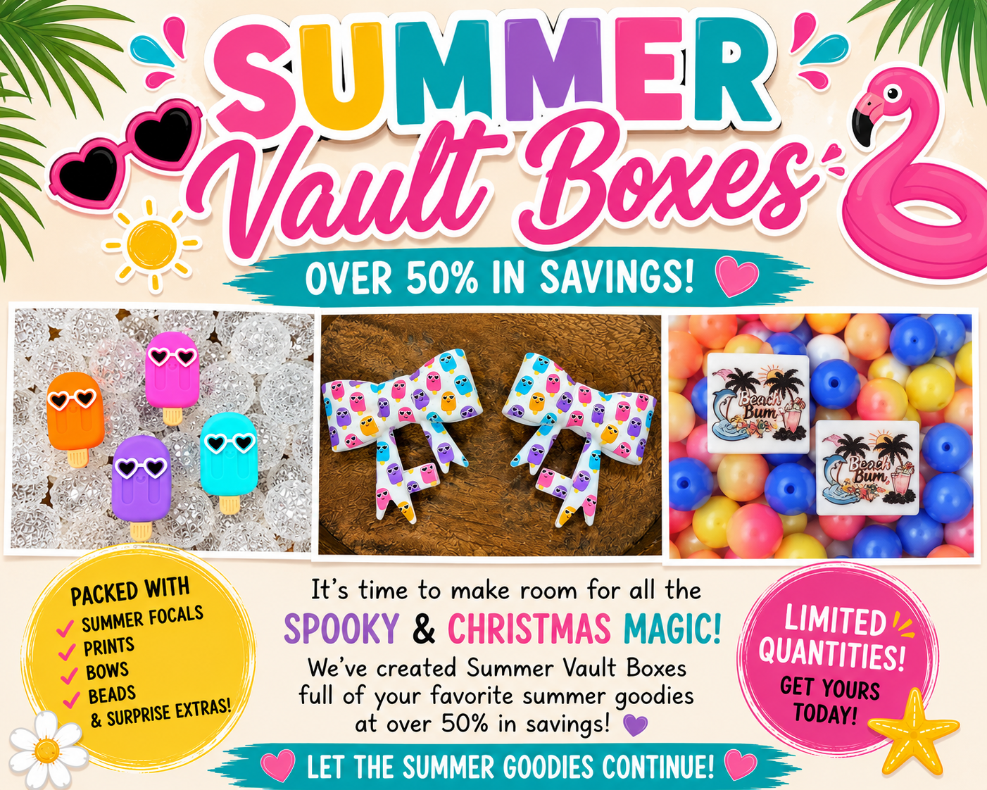 Summer Vault boxes boxes worth over $70