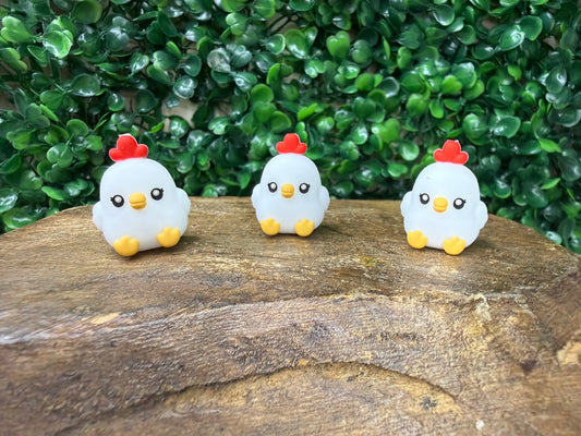 3D Callie the Chicken silicone focal •Exclusive collab•