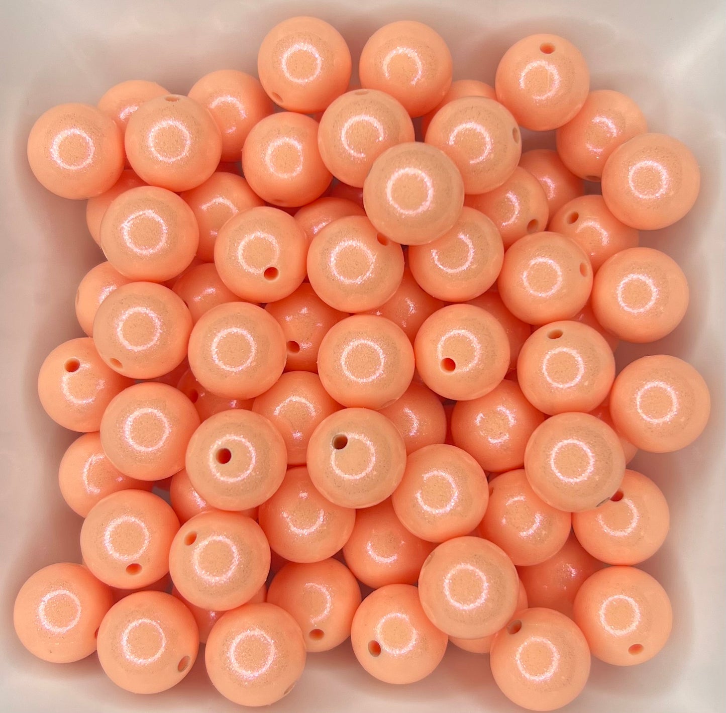 15mm Opal salmon bead