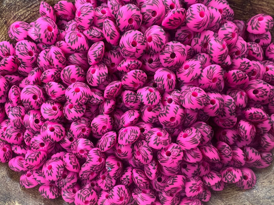 12mm Hot pink Aztec lentils