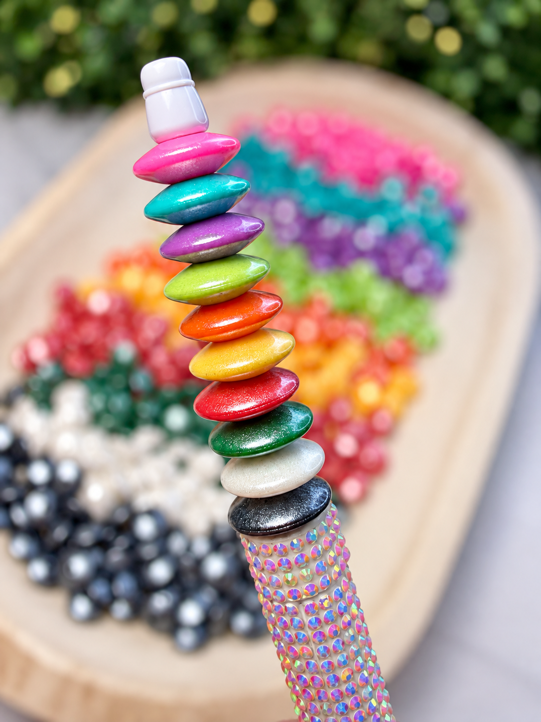 15mm Opal silicone lentils (pack of 5 each - Christmas mix is 15 each)