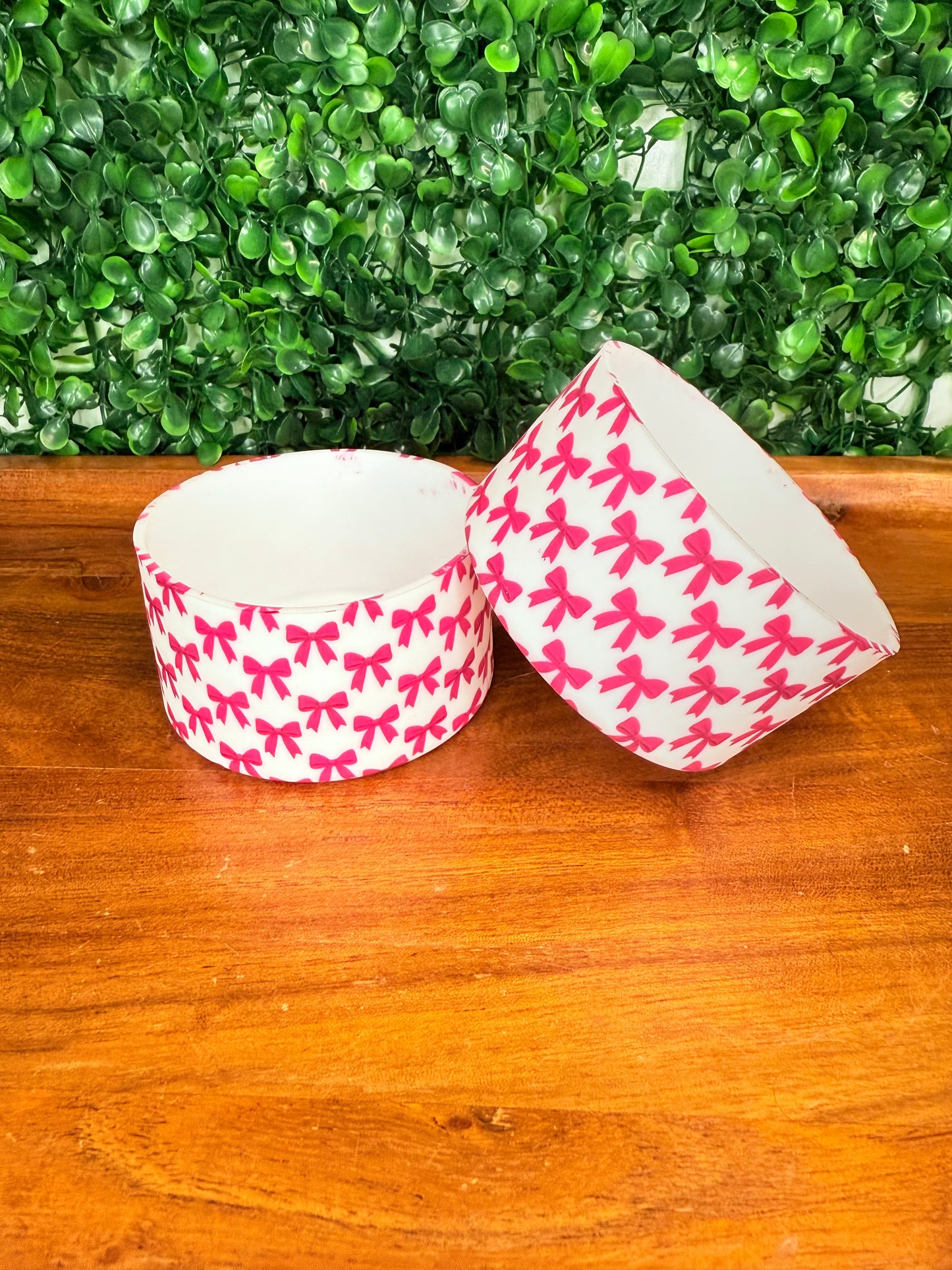 Pink Ribbon bow tumbler boot