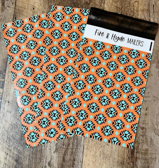 9x6 Polymailer Aztec print (waterproof)