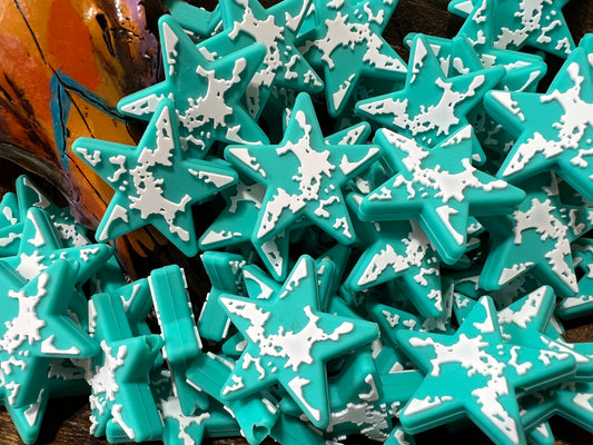 Teal Star cow print EXCLUSIVE