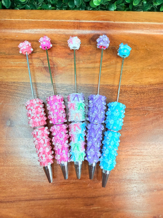 3D Rhinestone Bow pens