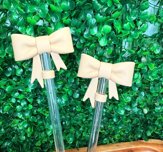 Sandle tan strawtopper bow