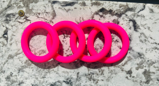 65mm Hot pink rings