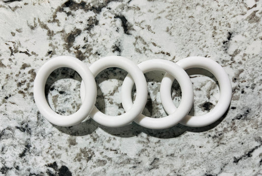 65mm White silicone ring