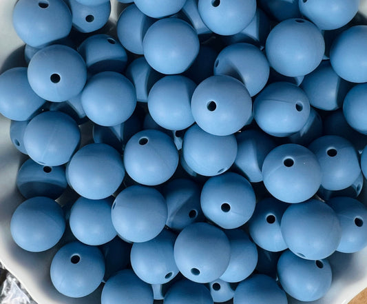 15mm Dusty Blue bead